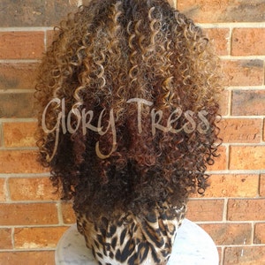 ON SALE // Kinky Curly Wig, Short Curly Half Wig, Big Natural Afro Wig, African American Wig // TRUST image 5