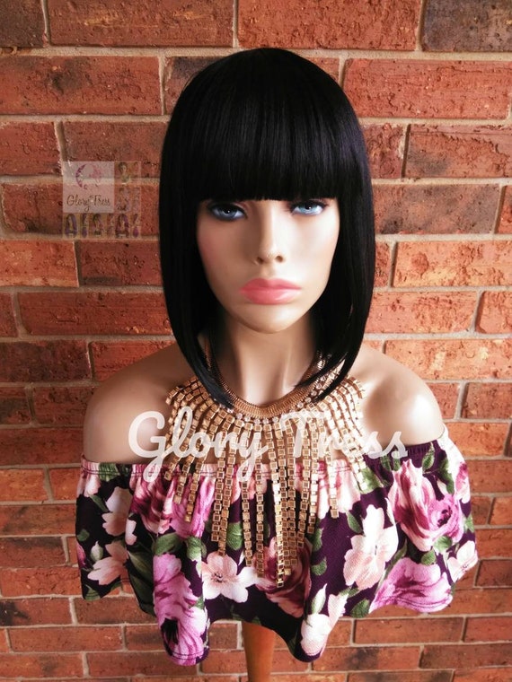 Chinese bang wig human hair discount