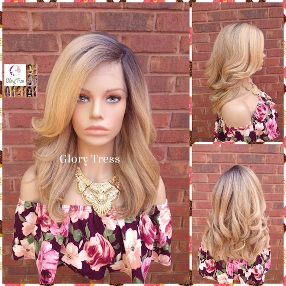 Lace Front Wig, Kinky Curly Wig, Ombre Blonde Wig, Natural  display picture 2