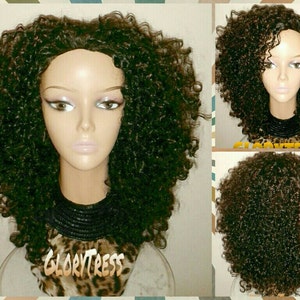 ON SALE // Celebrity Inspired Hairstyle, Kinky Curly Half Wig, Big Curly Afro Wig  // BLESSED