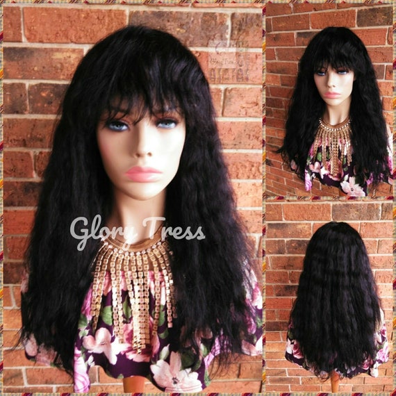Long Wavy Full Wig 100 Brazilian Virgin Remy Human Hair Wig Etsy