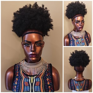 Ponytail, Drawstring Ponytail, Kinky Curly Drawstring Ponytail, Black Afro Puff Ponytail, African American Wig, Glory Tress, //ZENA