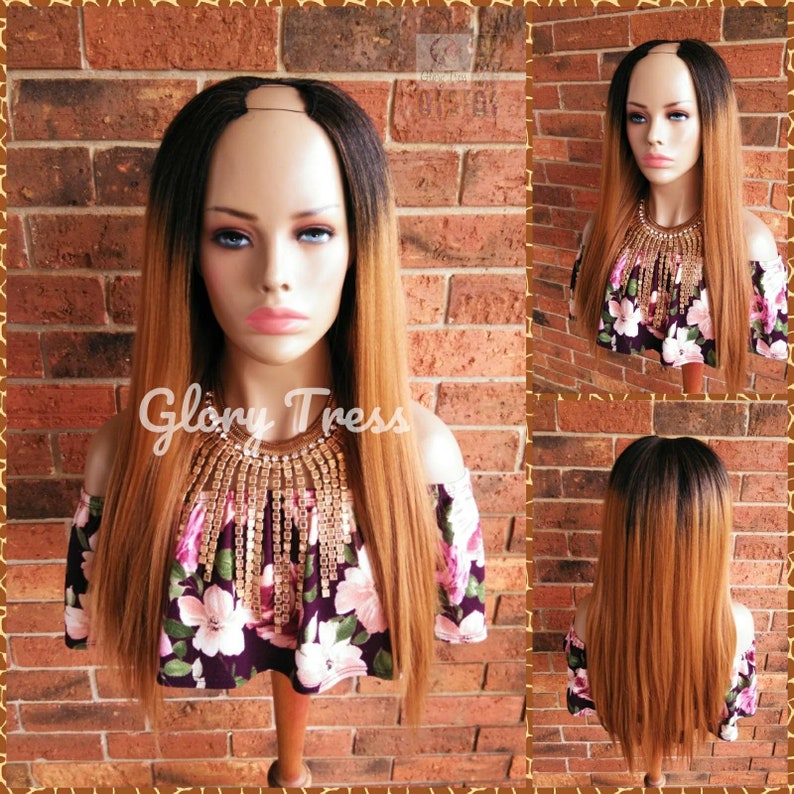 Ready To Ship Yaki Straight U Part Wig Wigs Ombre Blonde Etsy