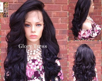 Lace Front Wig, Pre- Plucked, Curly Wig, Glory Tress, Yaki Texture, HD Transparent Lace, 13 x 6 Free Parting // Peaceful