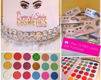 24 Colors Eyeshadow Palette Glitter Eyeshadow Makeup Shimmer Makeup Cruelty Free Palette Glory Tress Cosmetics - MERMAID QUEEN