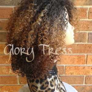 ON SALE // Kinky Curly Wig, Short Curly Half Wig, Big Natural Afro Wig, African American Wig // TRUST image 4