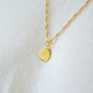 Vintage Middle Eastern Gold Tone Coin Necklace