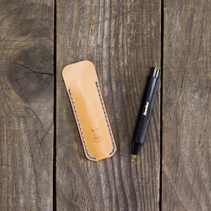 Pen Leather Sleeve Kaweco Sport, Slim pen case, Kaweco Sport fountain pen, Kaweco pencil, Full grain vegetable tanned leather