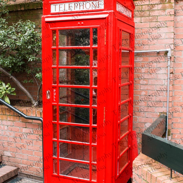 PHONE BOOTH, London photos, DIGITAL photograph, London phone booth, Vintage photograph, antique wall art, home decor, wedding gift, fine art