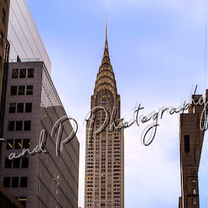 New York Skyline, New York City, New York Landmarks, Chrysler Building, Skyscraper photos, New York City Art, New York Poster, Manhattan