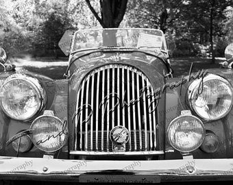 car photography, Gift for him, CARS, Vintage car, men, Antique Car photo, BLACK and White digital photo, Metal car art, abstract art photo
