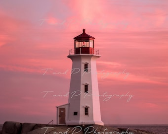 Lighthouse photo, DIGITAL lighthouse, Ocean photography, digital ocean photo, sunset lighthouse digital, instant download lighthouse