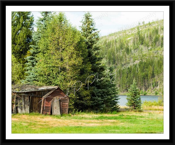 Cabin Photo Old Rustic Building Picture Shack Homestead Etsy