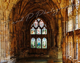 Church photography, digital photo of a CHURCH, England Photos, STAINED GLASS photo, stained glass church window, Cathedral