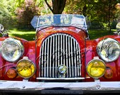 Vintage luxury car photography, FATHERS DAY gift, luxury car art, manly gift, Gift for men, Antique Old photo, exquisite car photo, red car
