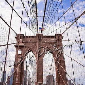 Foto di ponte di Brooklyn, fotografia d'arte, foto di NEW YORK, città d'arte, Manhattan, viaggi, fotografia, foto di pietra miliare, salotto decor