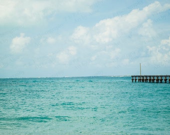 Ozean-Fotografie, Riviera Maya, Mexiko, Cancun, nautische, digitaler Download, Instant druckbare Kunst, Ozean-Meer-Foto-Download, Karibik