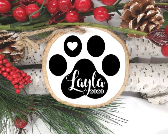 Pet Ornament, Custom Wood Slice Ornament, Pet Christmas Ornament, Custom Christmas Ornament, Ornament, Rustic Ornament, Wood Ornament Il_570xn