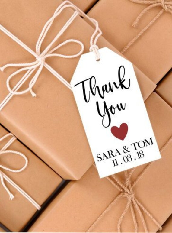 Mini Thank You Tags, Wedding Favor Tags, Thank You Favor Tags, Bridal Thank You Tags, Favor Tags, Wedding Favors, Mini Favor Tags Il_570xn