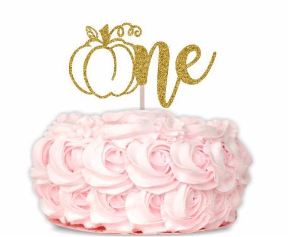 Pumpkin One Cake Topper, Pumpkin Cake Topper, 1st Birthday Cake Topper, Pumpkin 1st Birthday Theme, Little Pumpkin, First Birthday Cake Il_570xn