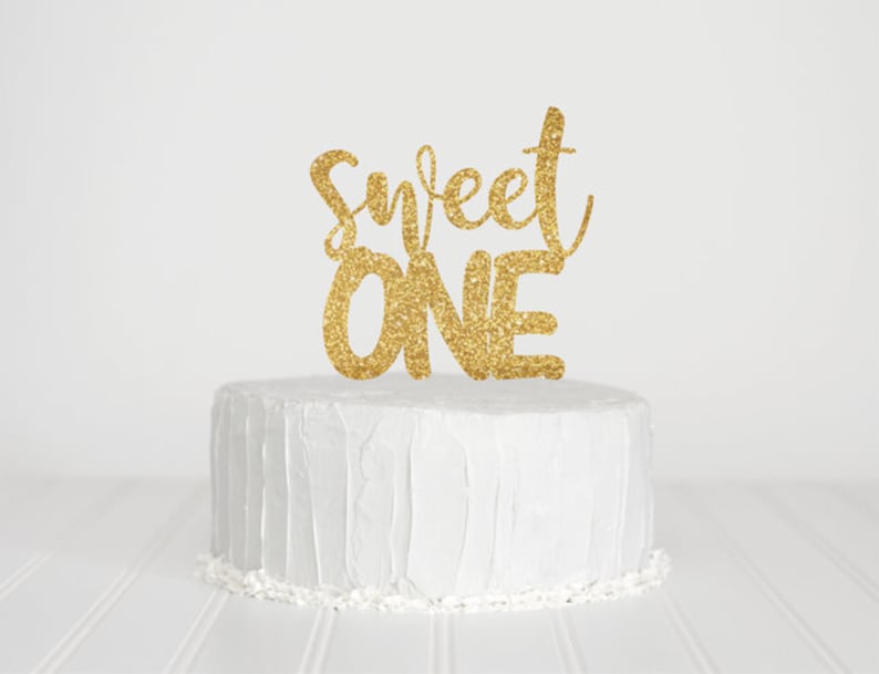One Cake Topper Baby Cake Topper Baby Shower Cake Topper Sweet One Cake Topper 1st Birthday Cake Topper