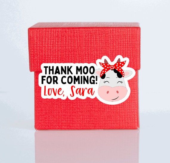 Cow Moo Stickers Set of 12 Cow Moo Stickers Set of 12