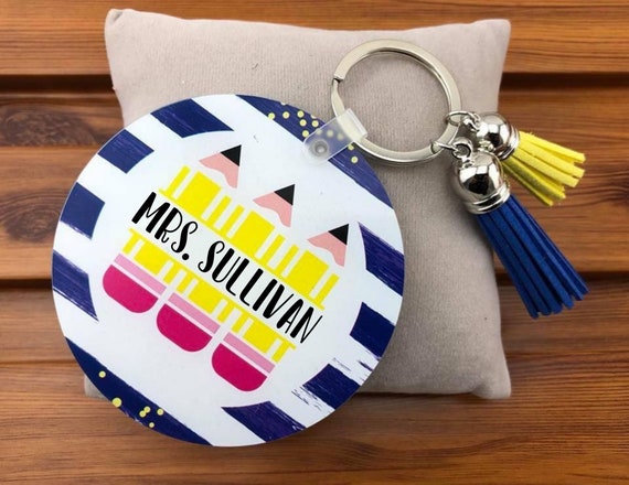 Teacher Gift, Custom Keychain, End of Year Gift, Teacher Keychain, Custom Teacher Gift, End of School Year Il_570xn