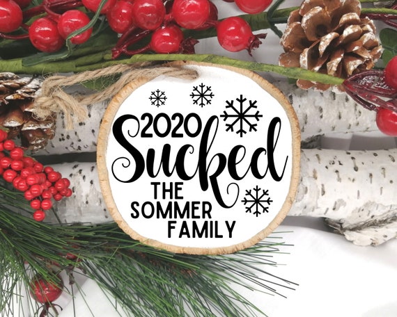2020 Ornament, Custom Wood Slice Ornament, 2020 Christmas Ornament, Custom Christmas Ornament, Wood Slice Ornament, Wood Ornament Il_570xn