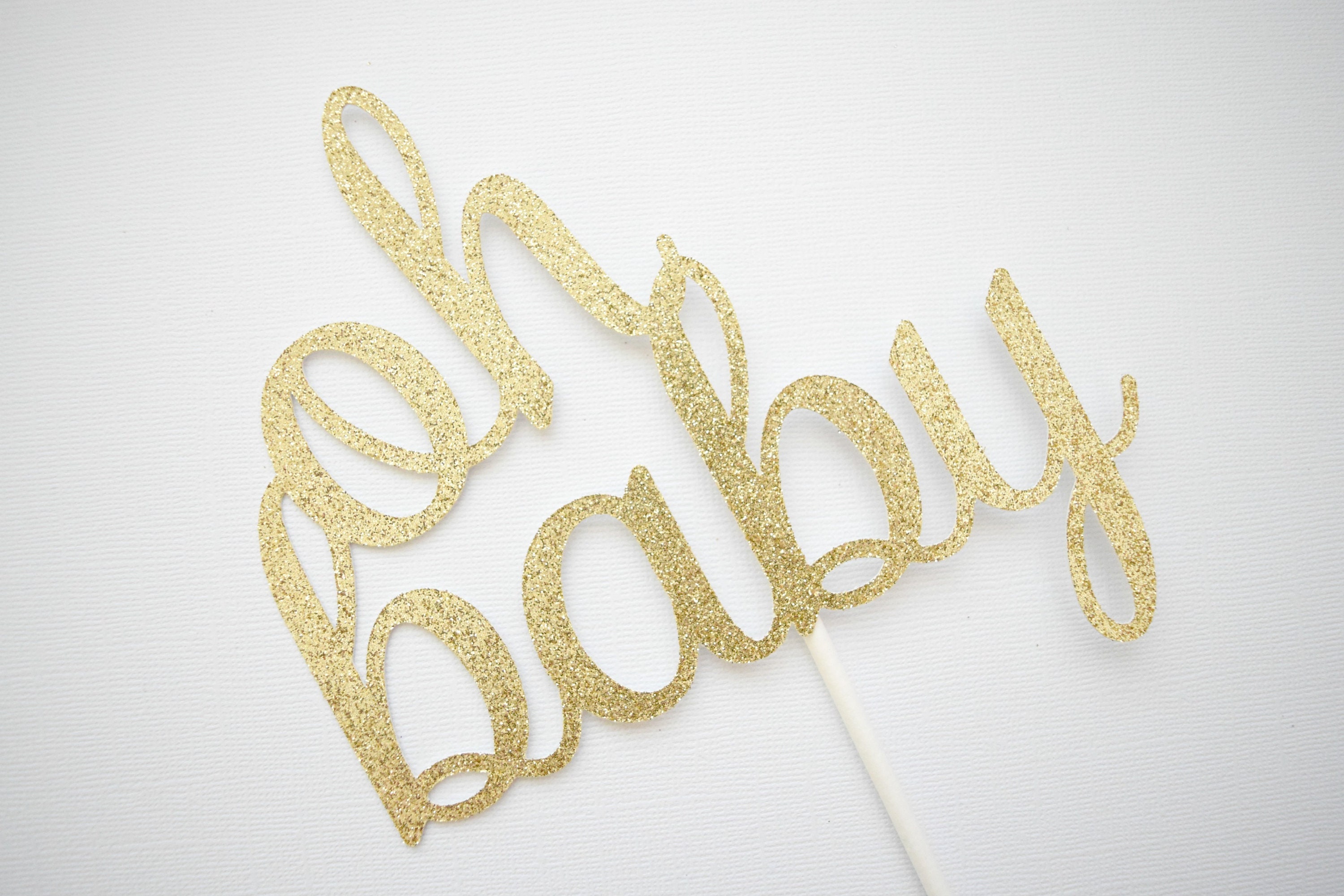 Oh Baby Cake Topper, Baby Shower Cake Topper, Glitter Baby Shower Cak…