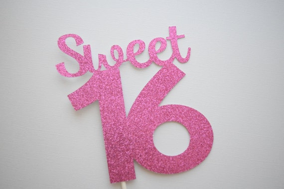 Download Sweet 16 Cake Topper Birthday Cake Topper Birthday Girl Cake Topper Girl Birthday Cake Topper Glitter Cake Topper 16th Birthday Topper By Itsy Bitsy Paper Cuts Catch My Party