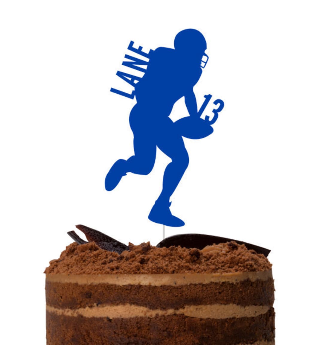 Football Cake Topper Birthday Cake Topper Football Theme Etsy