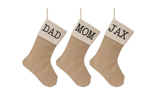 Custom Burlap Stocking, Christmas Stockings, Personalized Burlap Christmas Stockings, Burlap Stockings, Name Stockings, Personalized Burlap Il_570xn