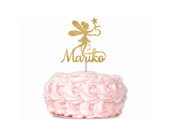 Fairy Cake Topper, Fairy Birthday Cake Topper, Fairy Theme, Glitter Cake Topper, Fairy Birthday Il_570xn