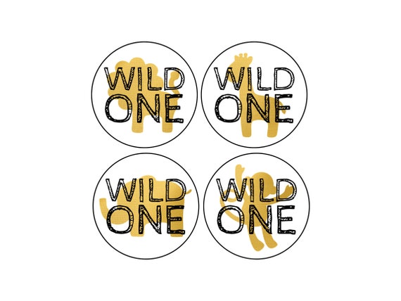 Download Wild One Stickers Safari Stickers Wild One Labels Wild One Birthday Wild One Favor Stickers Wild One Theme Set Of 12 By Itsy Bitsy Paper Cuts Catch My Party