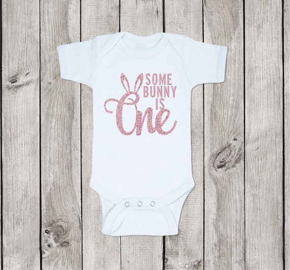 Some Bunny Is One Bodysuit, Smash Cake Package, Birthday Outfit, High Chair Banner, Bunny Cake Topper, Bunny Bodysuit Il_570xn