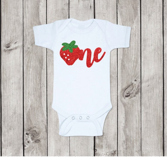 strawberry first birthday outfit