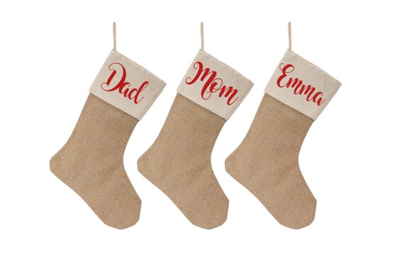 Custom Burlap Stocking, Christmas Stockings, Personalized Burlap Christmas Stockings, Burlap Stockings, Name Stockings, Personalized Burlap Il_570xn