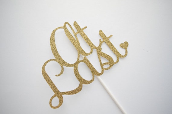 At Last Cake Topper, Wedding Cake Topper, Bridal Shower Cake Topper, At Last Cake Topper, Glitter Cake Topper Il_570xn