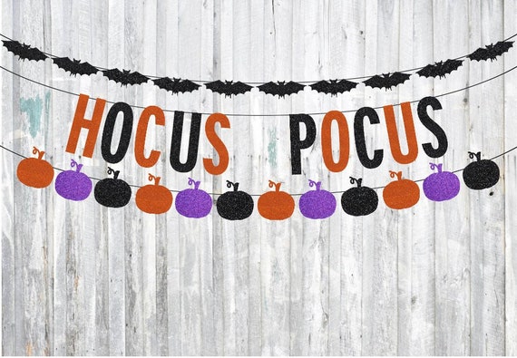 Hocus Pocus Banner Halloween Banner Halloween Garland Halloween 