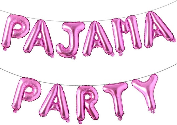 Pajama Party Balloons, Pajama Party Banner, Sleepover Party, Pajama Party, Sleepover Party Decor, Pajama Party Decor, Girls Sleepover Party Il_570xn