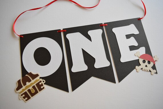 Pirate Banner, High Chair Banner, 1st Birthday Decor, Pirate Birthday, Birthday Banner, Pirate Party Decor, Pirate Theme, Pirate Party Il_570xn