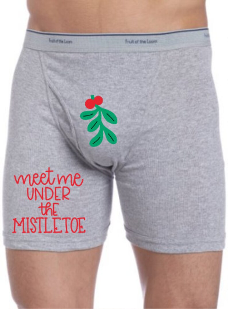 Men's Christmas Boxers Funny Christmas Boxers Boyfriend Etsy Christmas Boxers