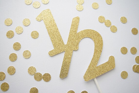 Download 1 2 Birthday Cake Topper Half Birthday Cake Topper Half Birthday Cake Decor Half Birthday Party 1 2 Cake Topper By Itsy Bitsy Paper Cuts Catch My Party