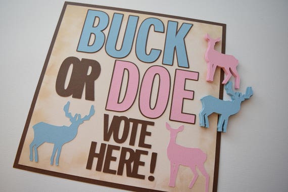 Buck or Doe Game, Buck or Doe, Gender Reveal, Gender Reveal Game, Gender Reveal Decor, Buck or Doe Sign, Gender Reveal Party Il_570xn