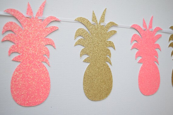 Pineapple Banner, Birthday Banner, Pineapple Garland, Birthday Decor, Pineapple Birthday, Pineapple Party Decor Il_570xn