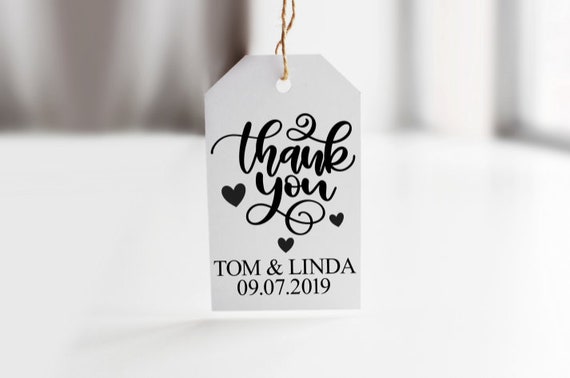 Mini Thank You Favor Tag, Thank You Tags, Wedding Favor Tags, Thank You Favor Tags, Bridal Thank You Tags, Favor Tags, Wedding Favors Il_570xn