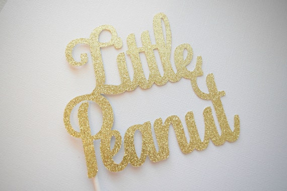 Baby Shower Cake Topper, Little Peanut Cake Topper, Glitter Baby Shower Cake Topper, Baby Cake Topper, Glitter Cake Topper Il_570xn