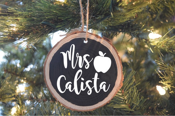 Teacher Christmas Ornament, Teacher Gift, Teacher Christmas Gift, Best Teacher Ever Ornament, Christmas Ornament, Custom Teacher Ornament Il_570xn