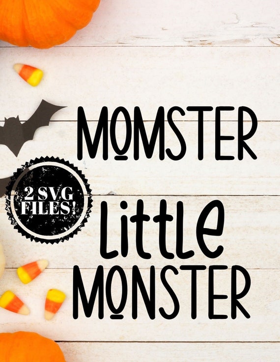 Halloween SVG, Momster svg, Little Monster svg, Halloween Clipart, Halloween Vector, Mom Halloween svg, Halloween Shirt svg, Kids Halloween Il_570xn