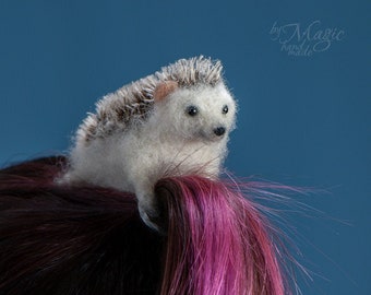 Presilha de cabelo em formato de ouriço, grampo de cabelo com ouriço, acessórios de cabelo de animais, presentes de ouriço